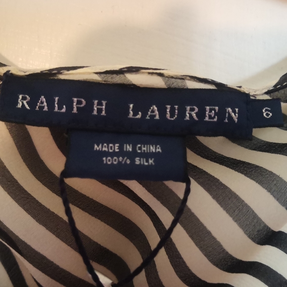 Sheer Ralph Lauren Striped Dress - Picture 5 of 9